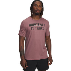 Under Armour Project Rock Q3 Ανδρικό Αθλητικό T-Shirt Σομόν 6005046-651