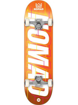 Nomad Skateboards Glitch Complete Skate Orange 8.0
