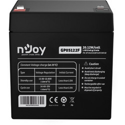 NJOY BTVACEUOBTO2FCW01B Μπαταρία UPS 1τμχ