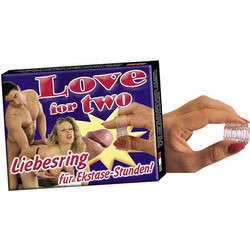 Love for Two Cock Ring Ελαστικό Δαχτυλίδι Πέους Σιλικόνης 2.5cm Διαφανές