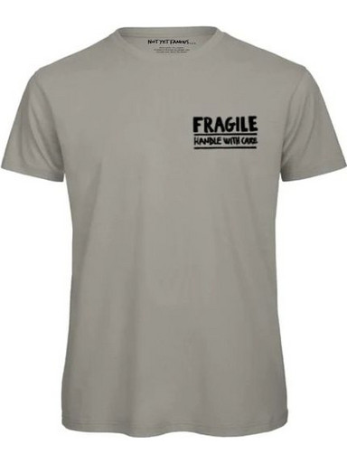 Γυναικείο t-shirt Fragile Handle with care Γκρι Small