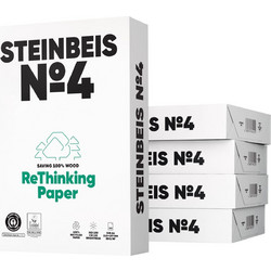 5x 500 Blatt Steinbeis No. 4 Recyclingpapier A 4 80 g ISO 100