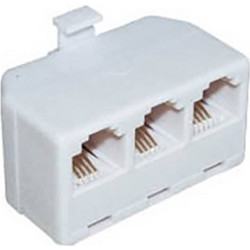 ADAPTOR ΤΗΛΕΦΩΝΙΚΟ 6P4C ΑΡΣΕΝΙΚΟ ΣΕ 3 ΘΗΛΥΚΑ COMP (ΣΕΤ ΜΕ 10)