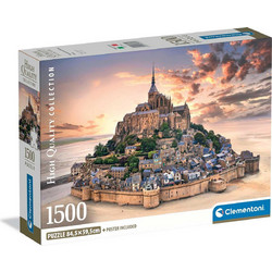 Puzzle Clementoni Mont Saint-Michel Reference 1500 Κομμάτια