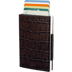 Ogon Cascade Καφέ Κροκό Πορτοφόλι wallet 3760127770169
