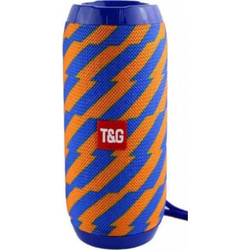 T&G TG-117 Αδιάβροχο Ηχείο Bluetooth 5W με Ραδιόφωνο Μπλε Πορτοκαλί