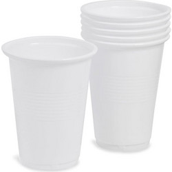 Ποτήρια Πλαστικά Λευκά 270ml - 40 τμχ