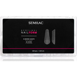 Semilac Accessories Acrylgel Nail Form Στένσιλ Για τα νύχια τύπος Almond 120 τμχ