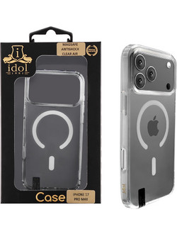 IDOL 1991 ΘΗΚΗ IPHONE 17 PRO 6.3" MAGSAFE ANTISHOCK CLEAR AIR BACK COVER TPU CAMERA GUARD ΔΙΑΦΑΝΗ