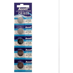 Accell Μπαταρίες Λιθίου Ρολογιών CR1632 3V 5τμχ
