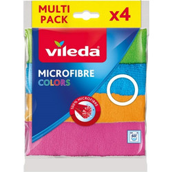 Cleaning Clothes Vileda Microfiber Colors 4 pc(s)