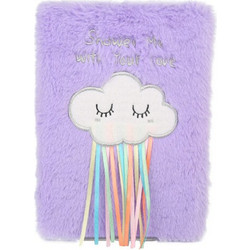 Shower Me With Your Love A5 Plush Lined Notebook