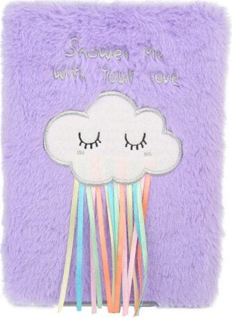 Shower Me With Your Love A5 Plush Lined Notebook