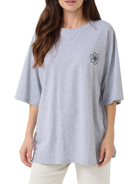 CREAM Γκρι oversized T-shirt Siffa 10613489 107378