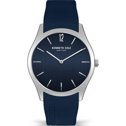 Kenneth Cole Ανδρικό Ρολόι με Μπλε Καουτσούκ Λουράκι KCWGM2122602