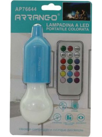 Φορητή Λάμπα LED Με Τηλεχειριστήριο RGB ARRANGO AP76644