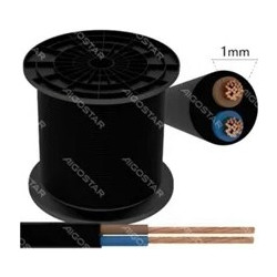 Εύκαμπτο καλώδιο H05VV-F 2x1.0mm 150m - Aigostar μαύρο