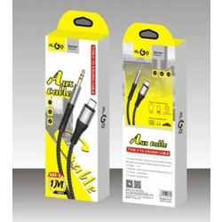 Στερεοφωνικό Καλώδιο Ήχου Type-C to 3.5mm 1m KLGO AUX-3