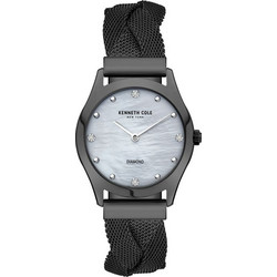 Kenneth Cole Γυναικείο Ρολόι με Μαύρο Μεταλλικό Μπρασελέ KCWLG2105703