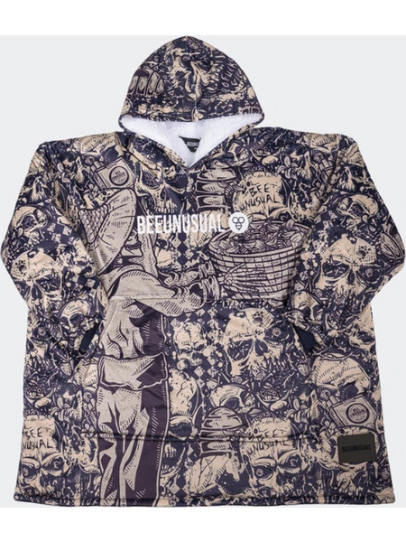 BEE UNUSUAL Bees Are Not Dead Hooded Poncho Blanket Πολύχρωμο