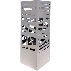 Ομπρελοθήκη Μεταλλική Τετράγωνη Γκρί 46x15.5cm