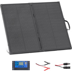VEVOR 100W Φορητό Πτυσσόμενο Μονοκρυσταλλικό Ηλιακό Πάνελ 24% Απόδοση IP67 με PWM 30A & MC4 για Κάμπινγκ και RV ZDDKTYNB1100BEZX3001V2