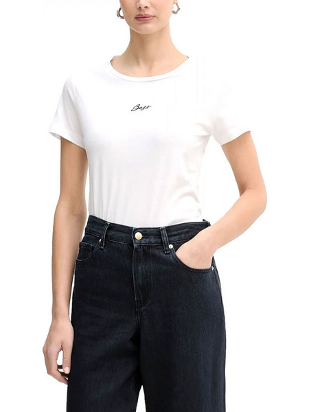 BOSS CASUAL T-SHIRT C_ELOVE_1 LOGO ΛΕΥΚΟ