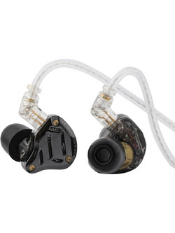 KZ ZS10 PRO 2 Ακουστικά Ψείρες In-Ear Μαύρα Διαφανή