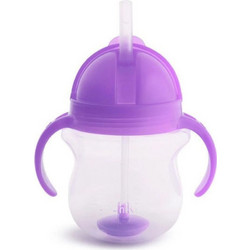 Munchkin Tip & Sip Straw Cup Μωβ 207ml