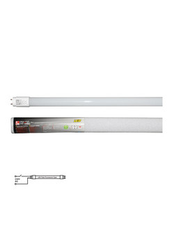 LED Λάμπα Γυάλινη T8 120cm 18W 230V Μονής Τροφοδοσίας Λευκό