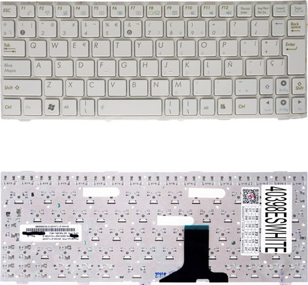 Teclado Espanol para Portatil - Spanish Laptop Keyboard για Asus Transformer Book T101M T101MT 0KNA-211UK03 0KNA-1L2JP03 04GOA1L1KJP00-3 9Z.N4QSU.00J 0KNA-212US03 0KNA212US03 V103662DK1 ES No Frame Wh