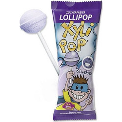 Miradent Xylipop Γλειφιτζούρι Xωρίς Ζάχαρη Blueberry, 6g