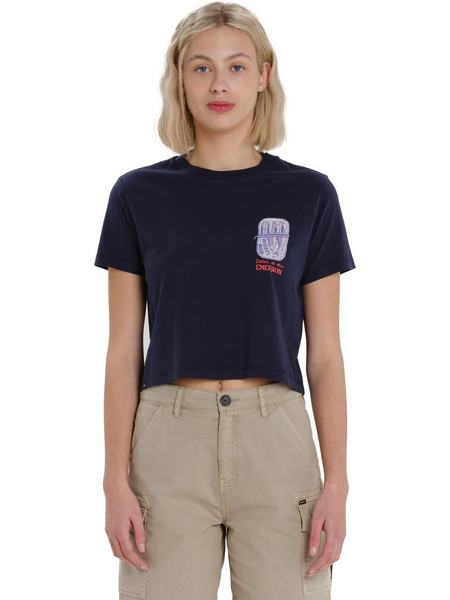 EMERSON SARDINE ΓΥΝΑΙΚΕΙΟ BOXY CROP ΚΟΝΤΟΜΑΝΙΚΟ TOP