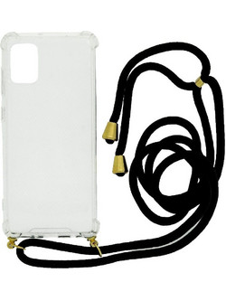 Ancus Crossbody Back Cover Transparent / Black (Samsung Galaxy A21s)