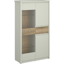 Βιτρίνα Karin Cashmere-Evoke Oak 86x36.5x153cm