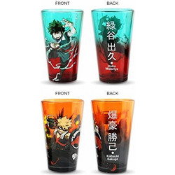 My Hero Academia - Izuku & Bakugo - Pack of 2 glass (450ml)
