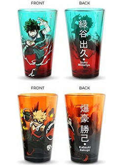 My Hero Academia - Izuku & Bakugo - Pack of 2 glass (450ml)