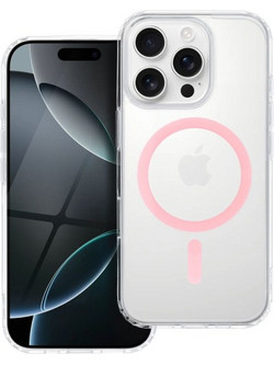 iS MAG DROP GLUE RING IPHONE 16 PRO pink backcover