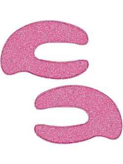 IDC Institute Glitter Hydrogel Pink Shape Eye Patches για Μαύρους Κύκλους 6gr