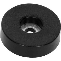 Adam Hall Hardware 4906 S Rubber foot 38 x 10 mm Black, anti-slip - Adam Hall