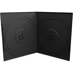 MediaRange DVD Case for 2 discs, 7mm, pocket sized, Black (MRBOX10-2)