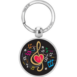 THINKOFME ΜΠΡΕΛΟΚ 3,6cm ΝΟΤΕΣ ΜΑΥΡΟ ΦΟΝΤΟ