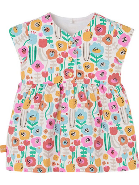 Boboli Knit dress floral for baby -BCI (143064 9829) Βρέφος Κορίτσι Collection SU26