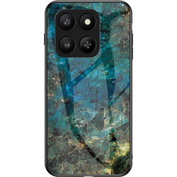 Θήκη Honor 400 Smart / X7d - OEM - Σκληρή Πλάτη PC + Tempered Glass - Σμαραγδί