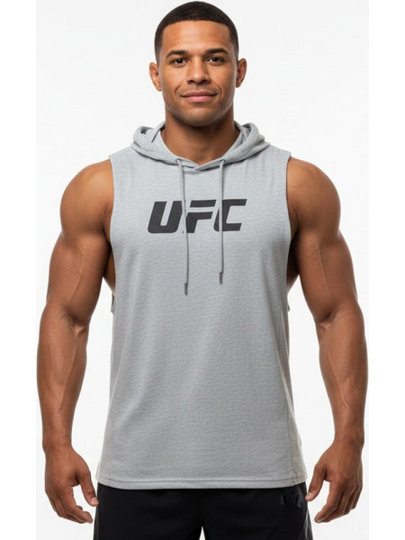 ΑΜΑΝΙΚΟ UFC Με κουκούλα Γκρι Με Μαύρο Logo 21013 (H&S)