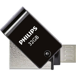 Philips 2 in 1 32GB USB Stick 2.0 με USB-A & micro USB