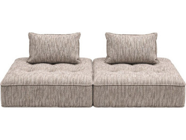 Kare Design Portofino Καναπές 2/Set Ύφασμα Γκρι 212x106x75cm