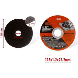 KMT Δίσκος Κοπής 4.5xΦ1.2mm 10τμχ- Saw Blade 2389284