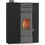 Thermogatz GSP Slim Canalize 12 Black Σόμπα Pellet Αερόθερμη 12kW