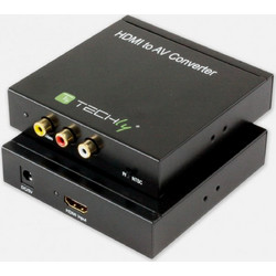 Techly IDATA SPDIF-4 HDMI σε Composite RCA - PAL/NTSC, LPCM Στερεοφωνικός & DC 5V
